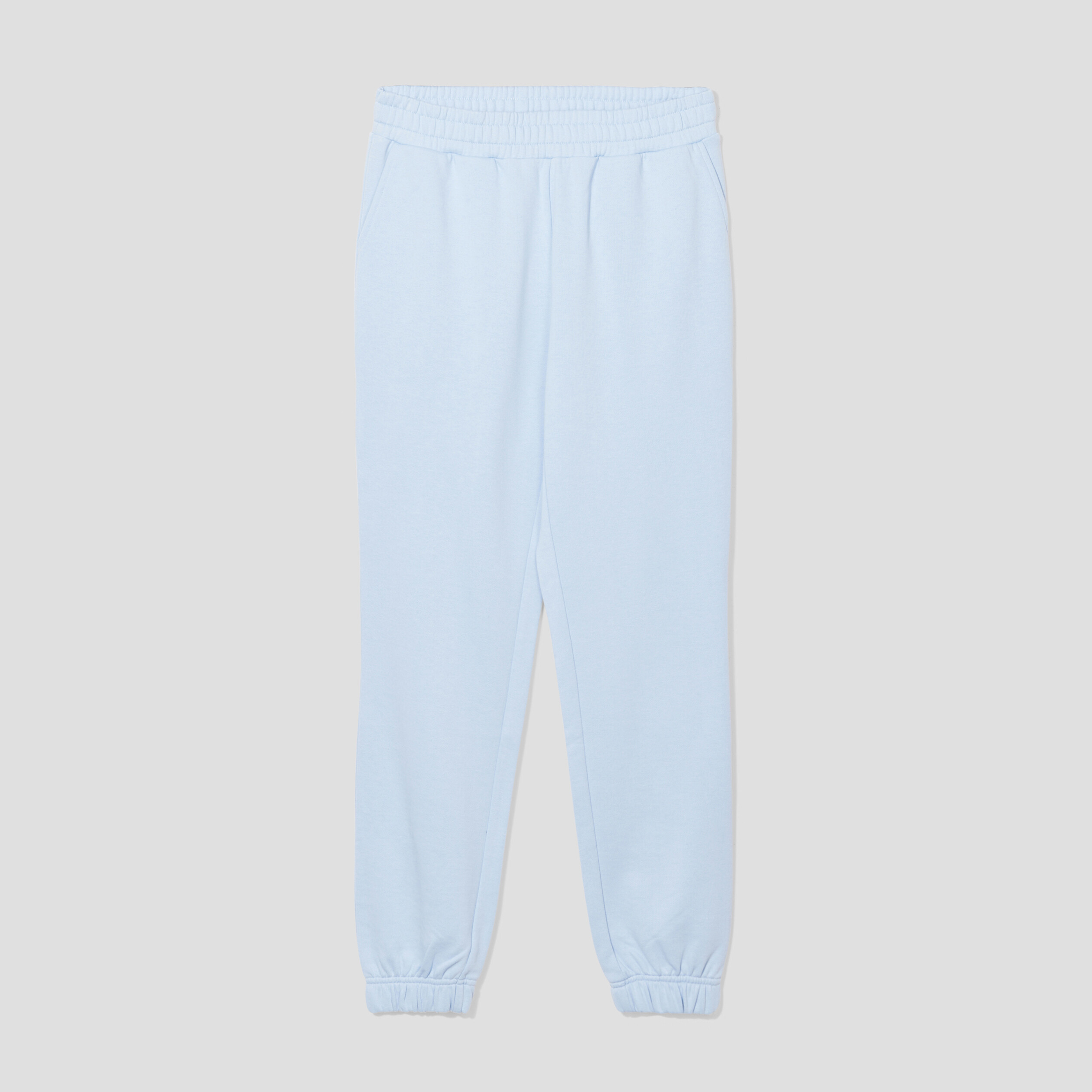 Pantalon jogging slim taille élastiquée bleu gris femme | La Halle