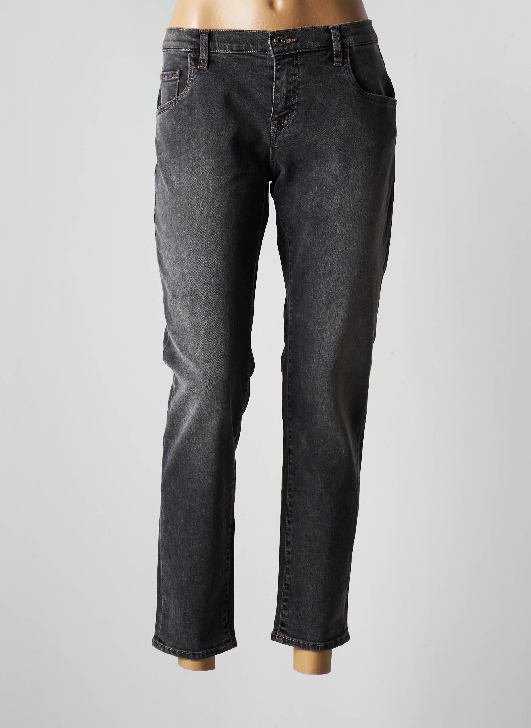 Trussardi Jeans Jeans Boyfriend Femme couleur gris