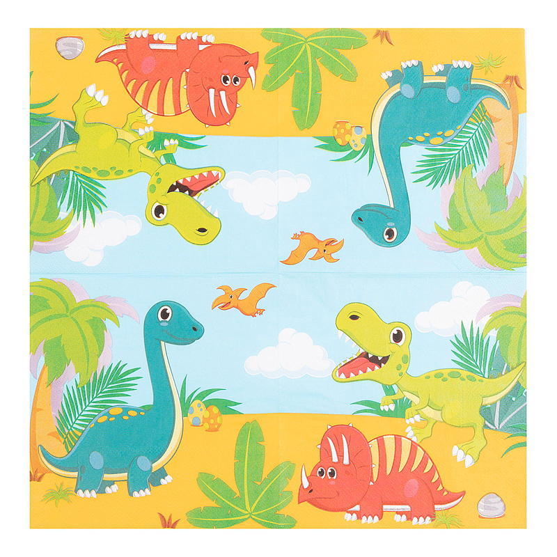 Giform Servietter 20-pk 33x33 cm dinosaur