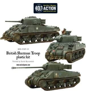British Sherman V Troop (2 Sherman V and 1 Firefly)