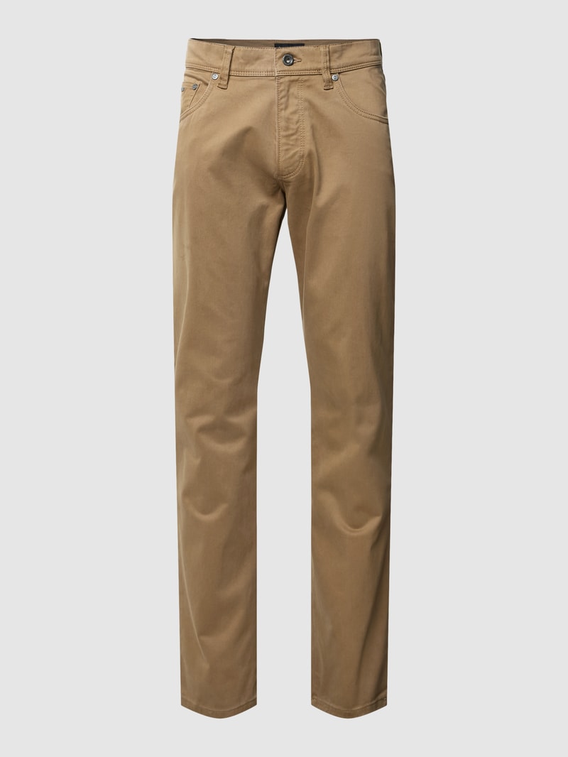 Jeans mit 5-Pocket-Design in taupe