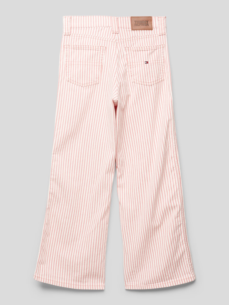 Hose mit Streifenmuster Modell 'MABEL' in offwhite