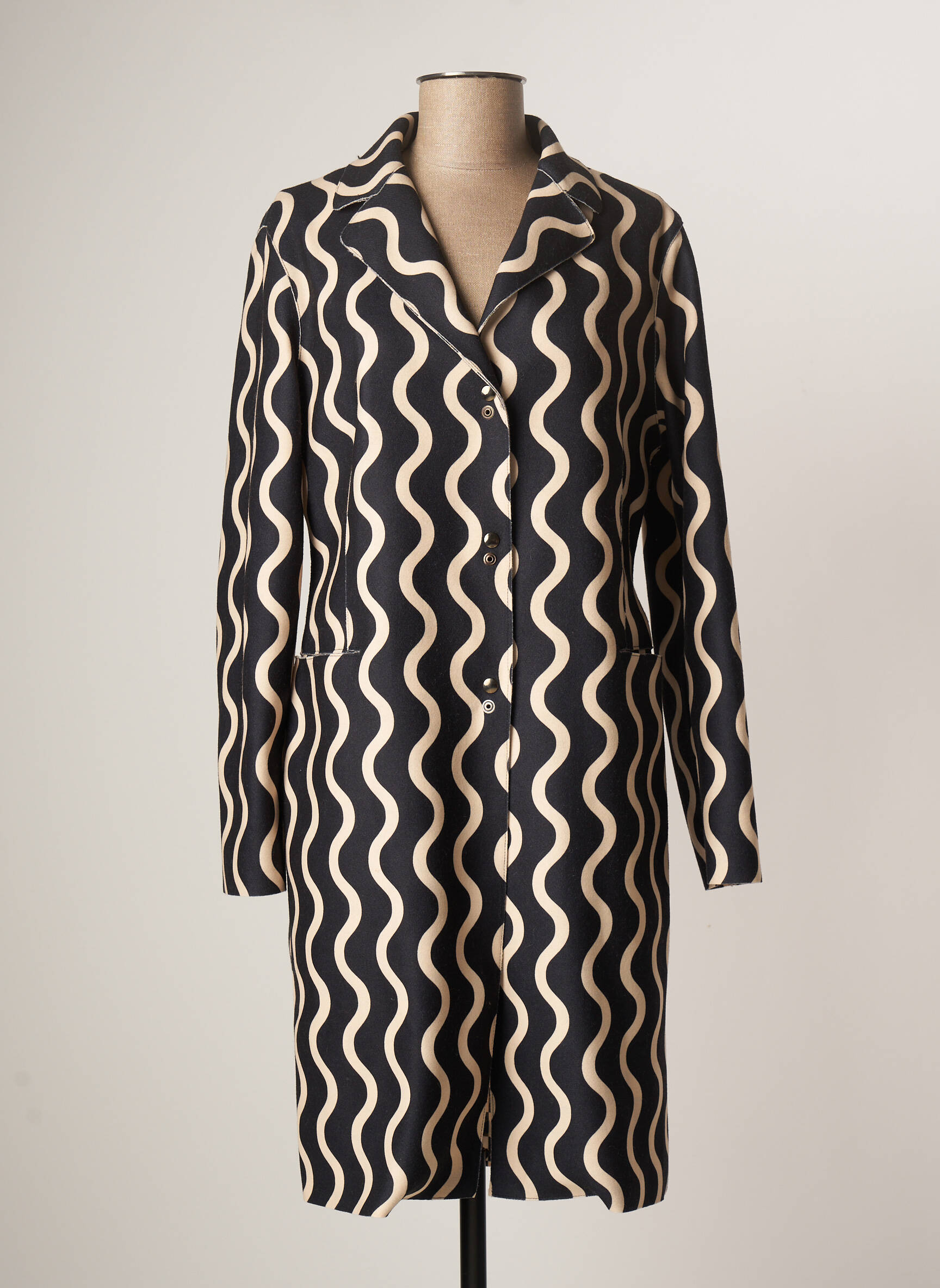 Ahimaria Manteaux Longs Femme couleur noir