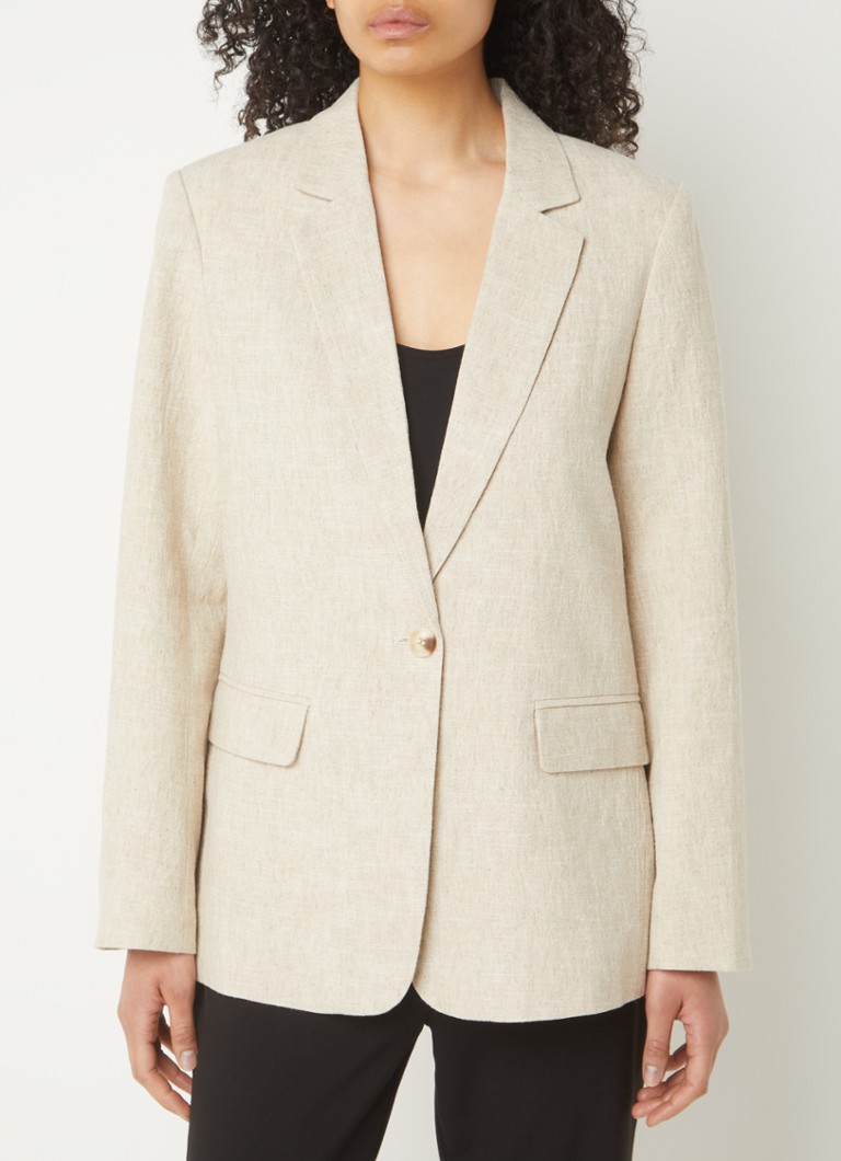 Neo Noir Jarmon longline blazer with flap pockets