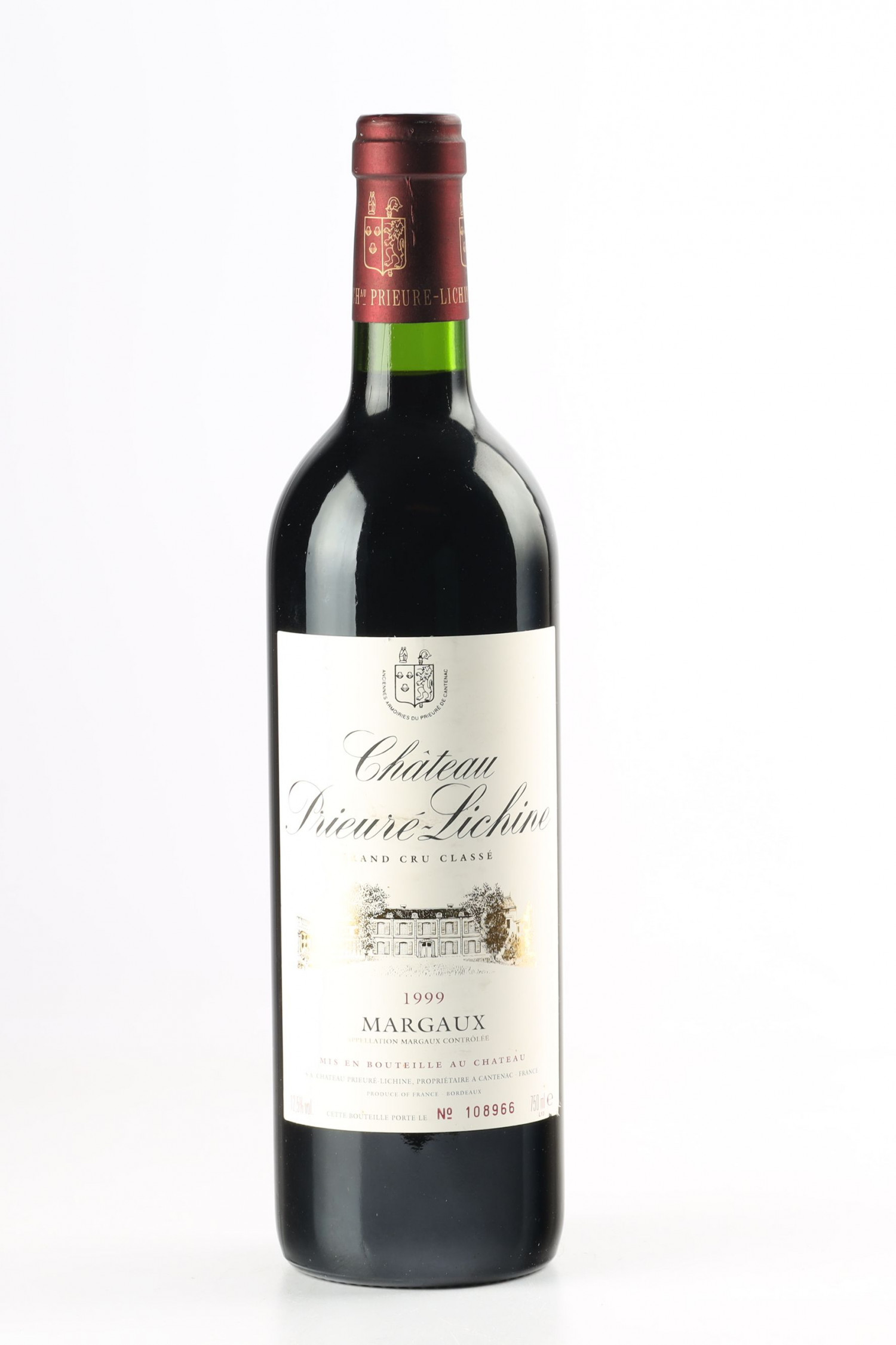 Vin 1999 CHÂTEAU PRIEURE LICHINE 1999, Margaux. Vin ancien - SoDivin