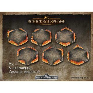 Spielemarker - Zustand: brennend (6)