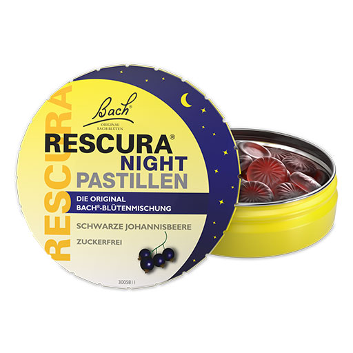 BACHBLÜTEN Original Rescura Night Past.schw.Johan.  50 g  Pastillen