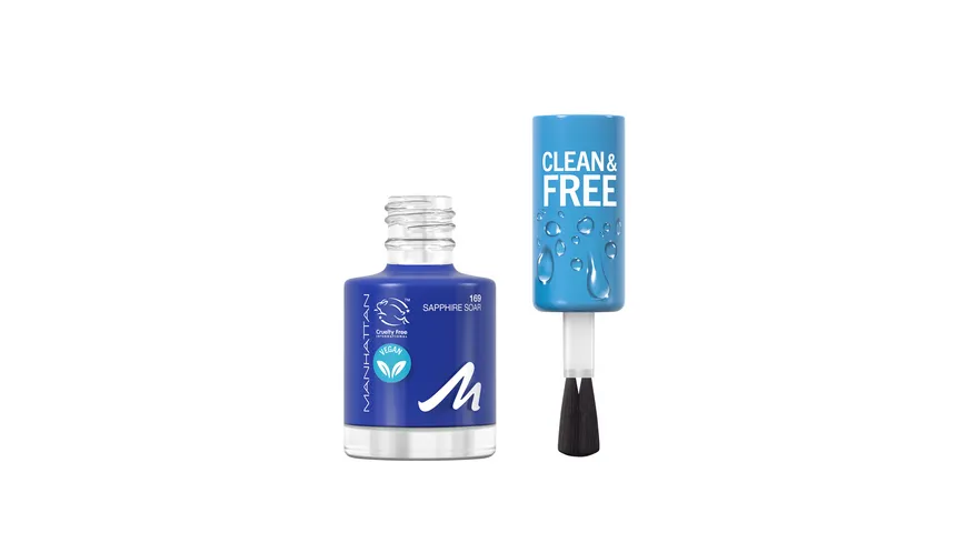 MANHATTAN COSMETICS Nagellack Clean & Free 169 - Sapphire Soar / Desert Bluebell