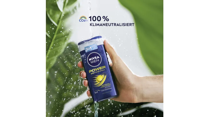 NIVEA MEN Duschgel Power 24H fresh effect 3 in 1 250 ml