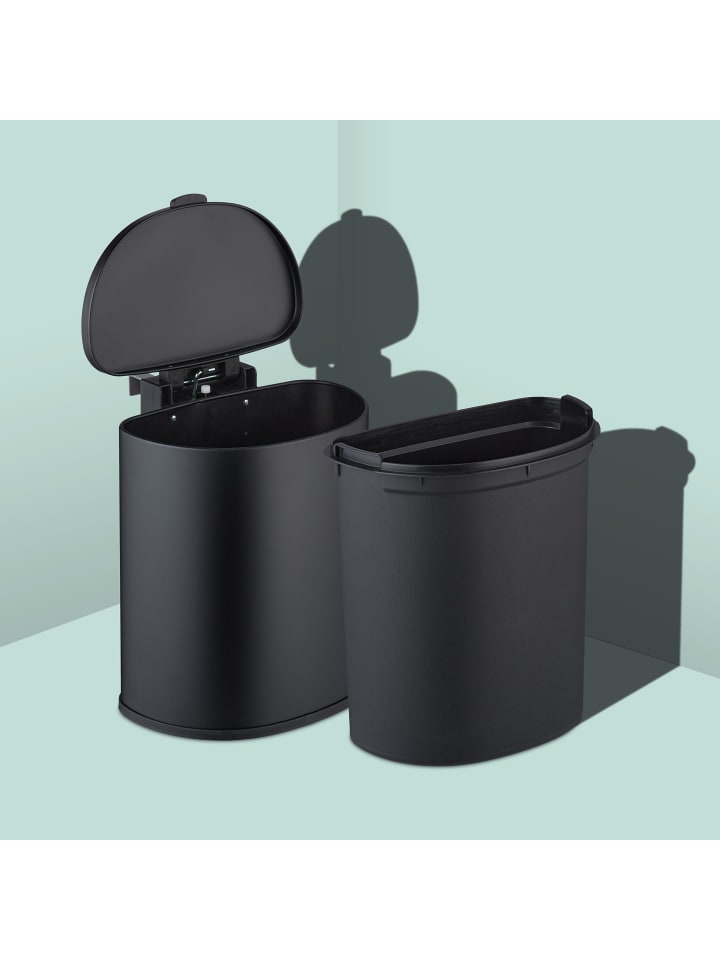 relaxdays Küchenmülleimer in Schwarz - 9 Liter günstig kaufen onesize