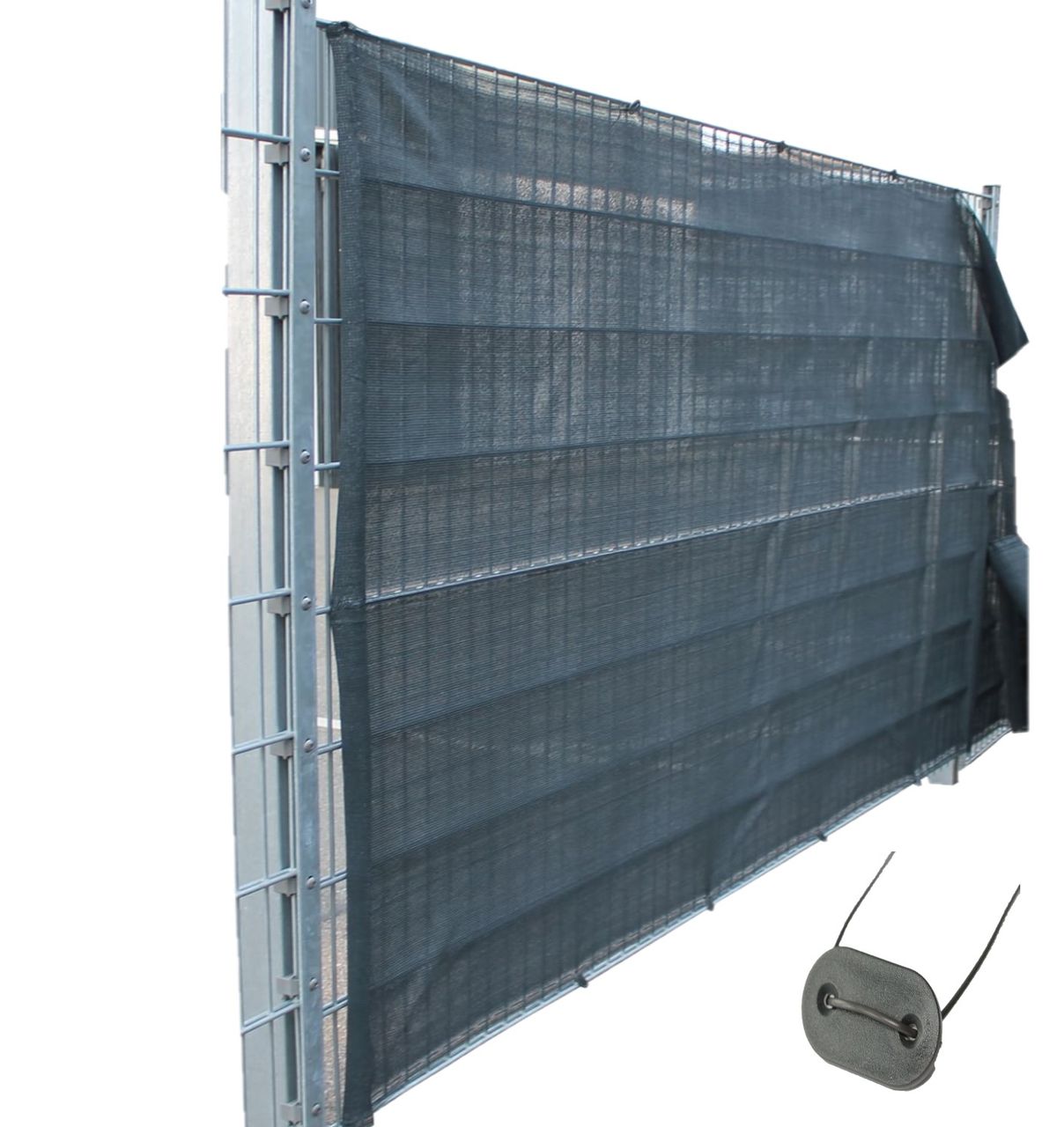 TOP MULTI Tennissichtschutz Tennisnetz Bauzaun Gartenzaun ANTHRAZIT 1,6m x 25m
