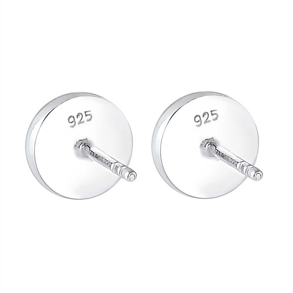 KUZZOI KUZZOI Boucles d'Oreilles boucles d'oreilles de base Cercle Geo émail 925 argent Boucles d'oreilles