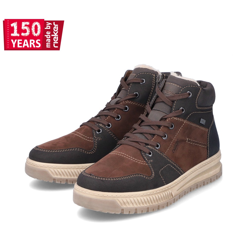 Rieker Herren Schnürstiefel mokkabraun