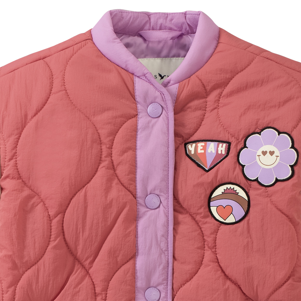 Mädchen Steppjacke mit Patches