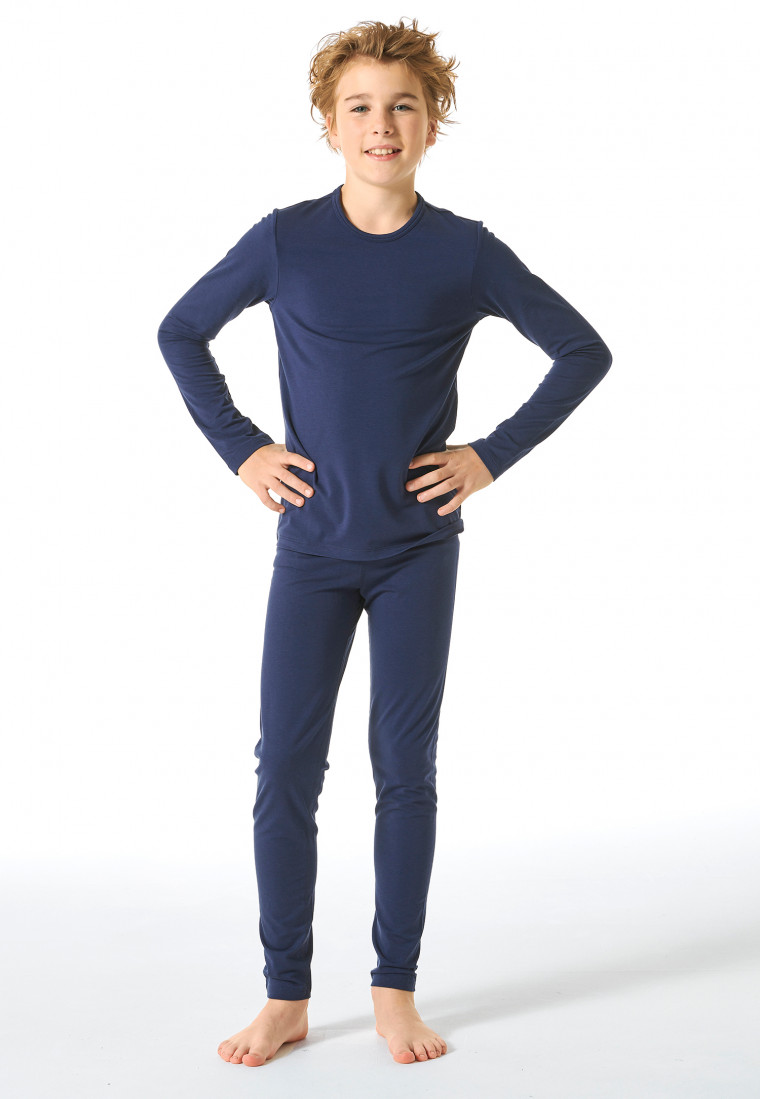 Unterhose lang unisex wärmend dunkelblau - Thermo