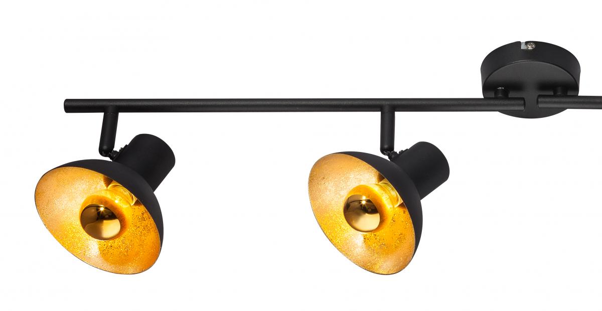 Globo Lighting - LOTTE - Strahler Metall schwarz, 4x E14 LED