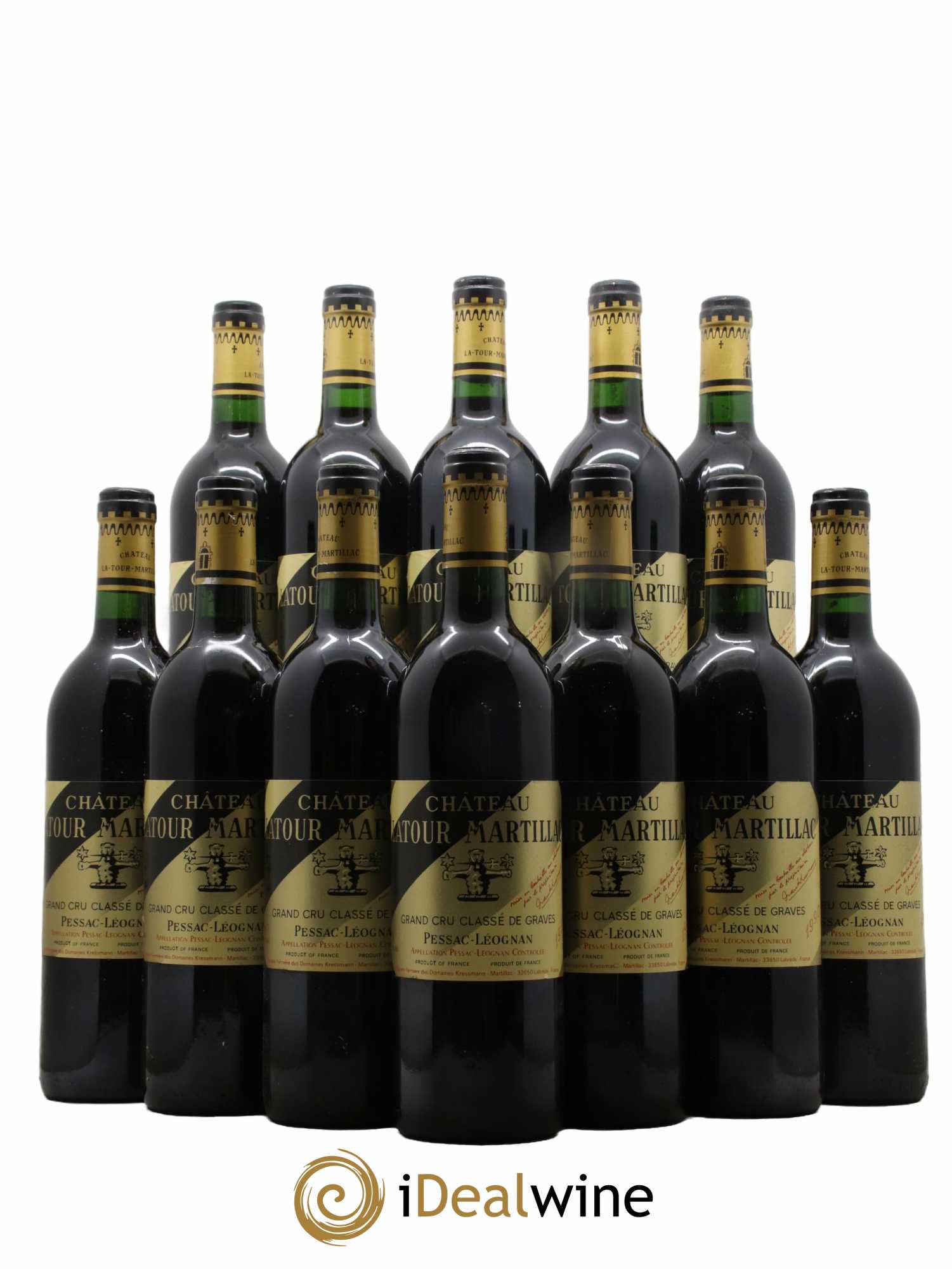 Château Latour-Martillac Cru Classé de Graves  1990 - Lot de 12 Bouteilles
