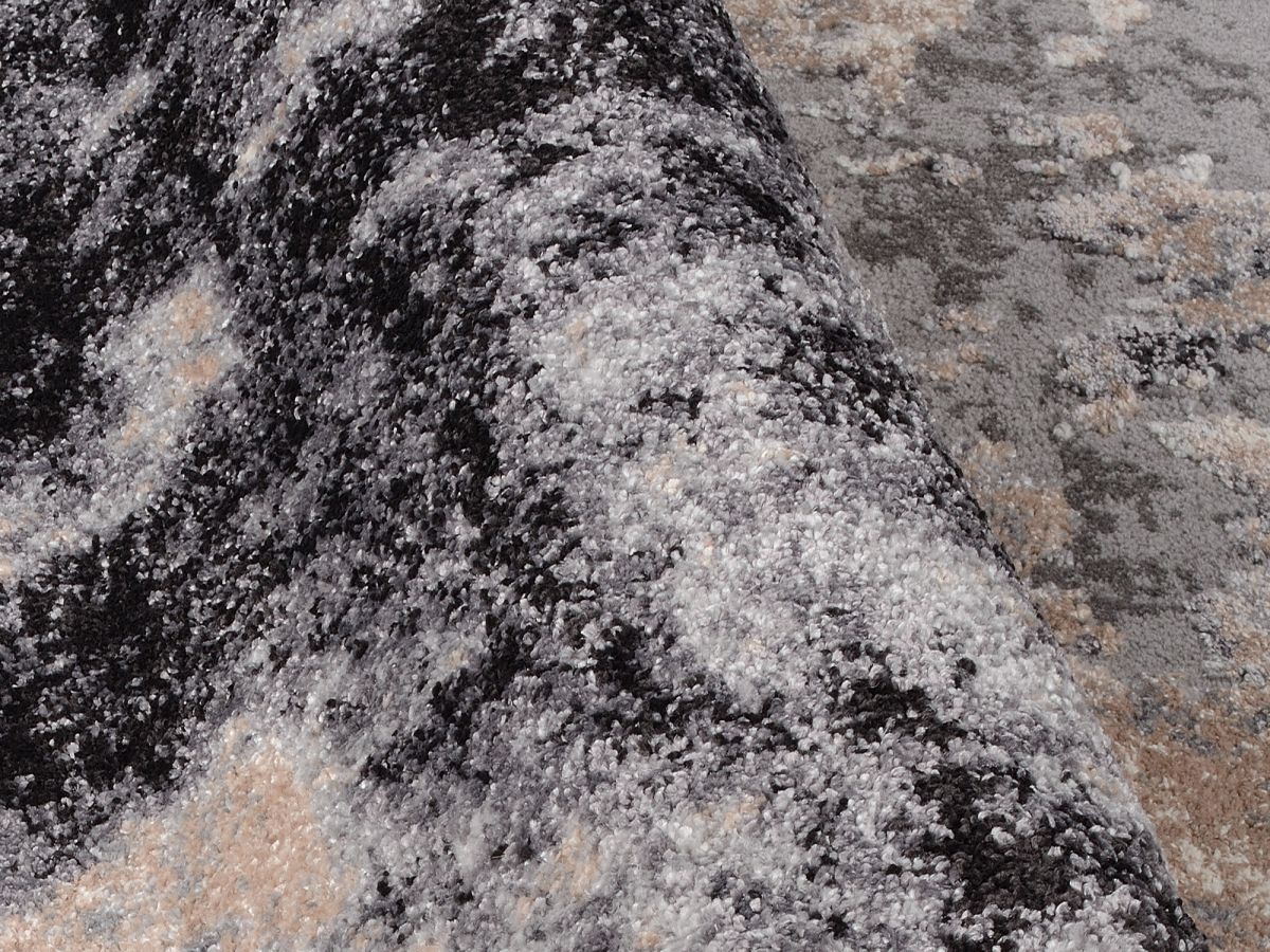 Webteppich Assoro Hellgrau 65 x 130 cm