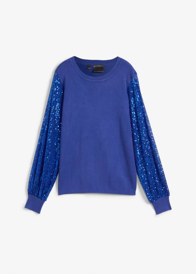 Pullover mit Pailettenärmeln