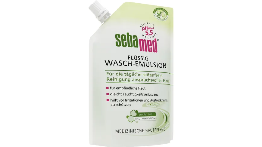 Sebamed Flüssig Wasch-Emulsion mit Olive Nachfüllbeutel 400 ml