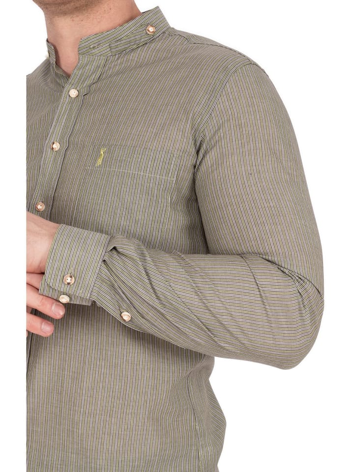 Almsach Stehkragenhemd 942SK-CO in oliv günstig kaufen S