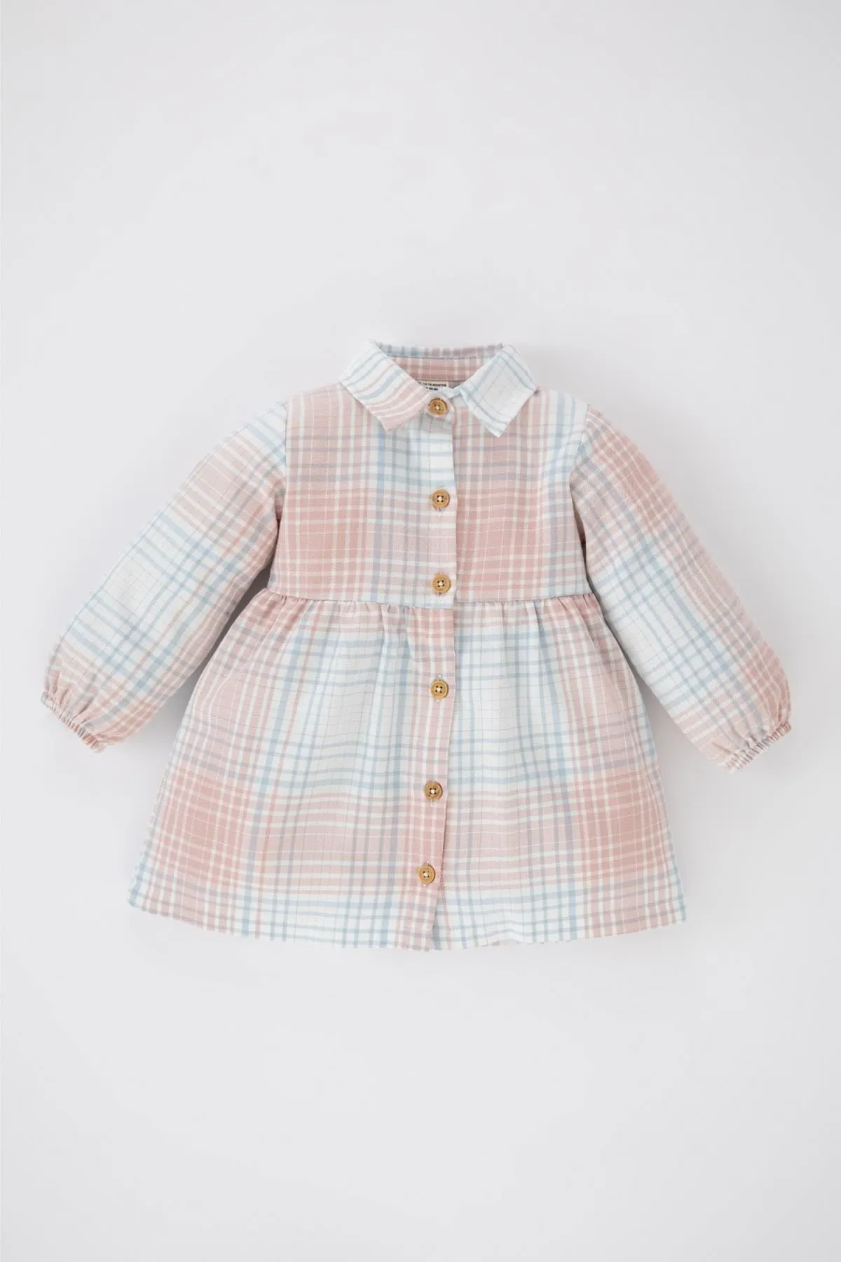 DeFacto  Kariertes Langarm-Flanellkleid für Mädchen