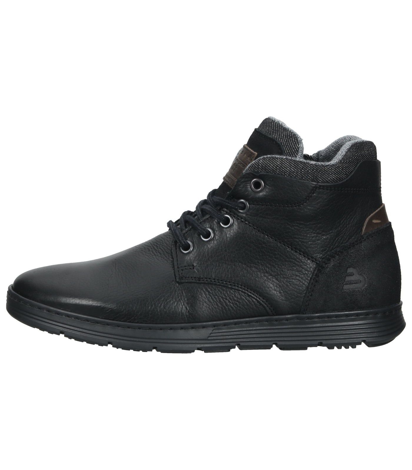 Bullboxer Stiefelette Leder/Textil Schnürstiefelette