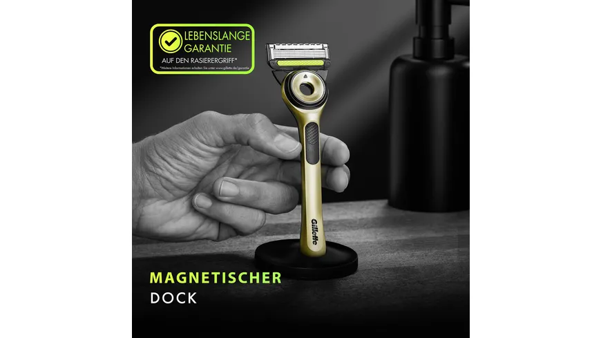 Gillette Labs Champion Gold Edition Rasierer mit Reinigungs-Element