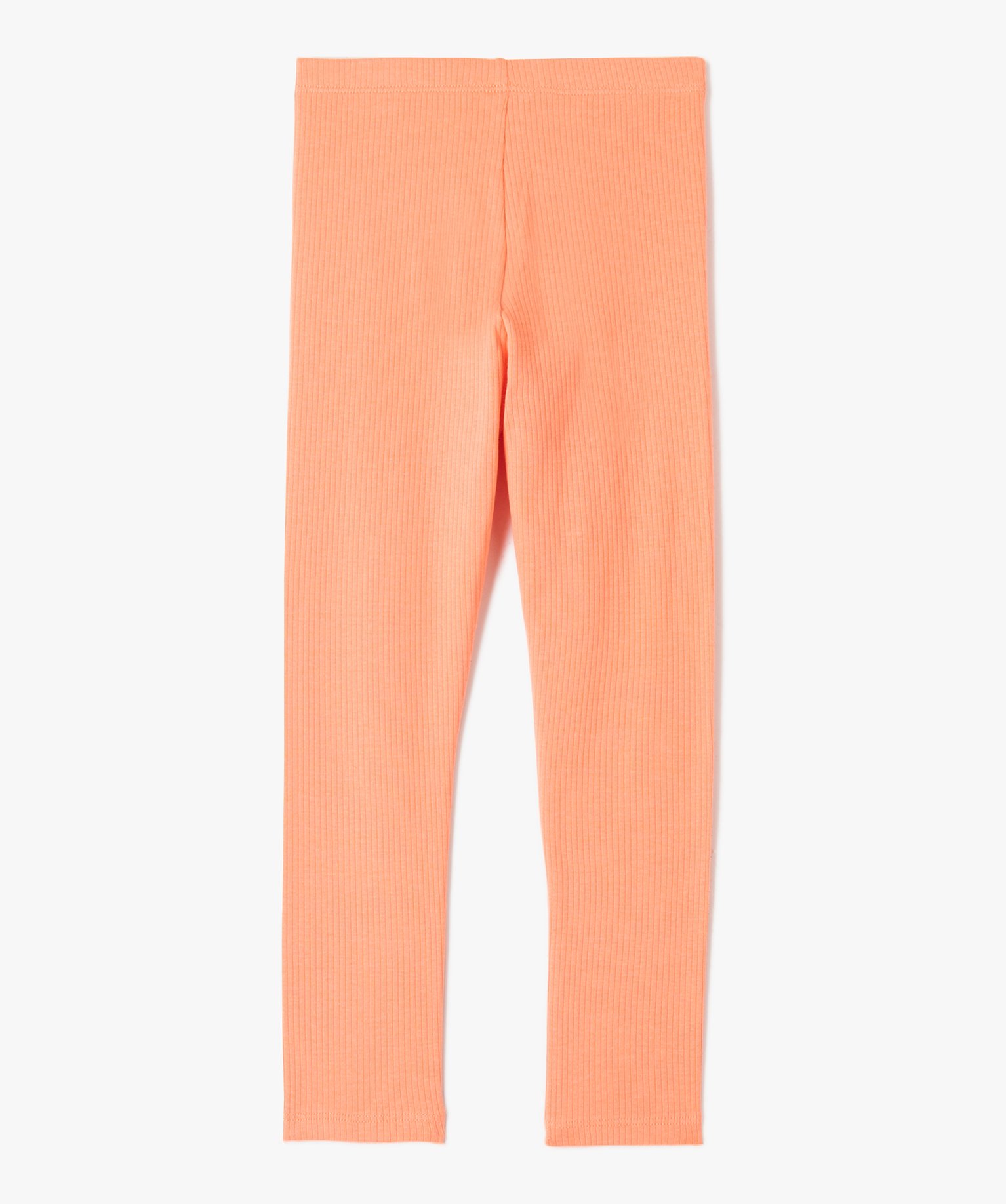 Legging fille à ctes et n?ud pailleté à la taille rose | GEMO