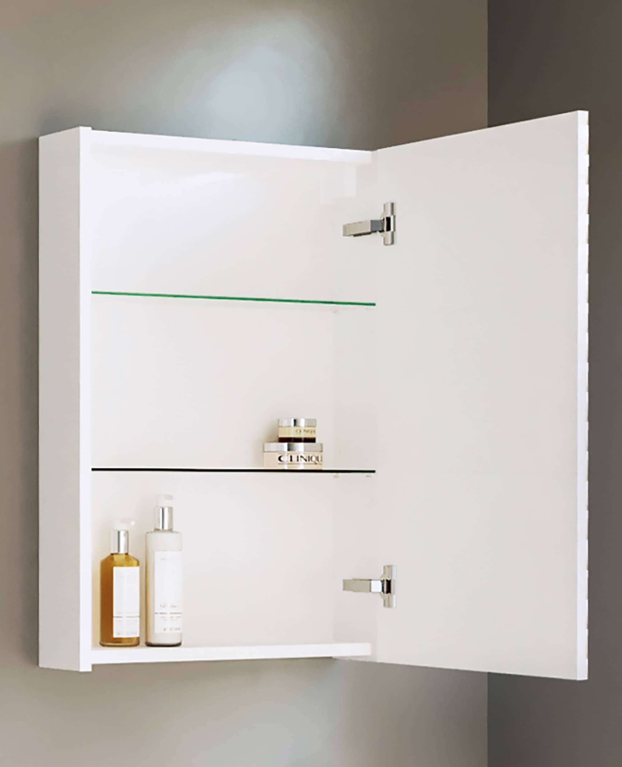 Planetmöbel Badmöbel-Set Waschbeckenunterschrank Matt 50cm mit Spiegelschrank, (Komplett-Set, 3-St)