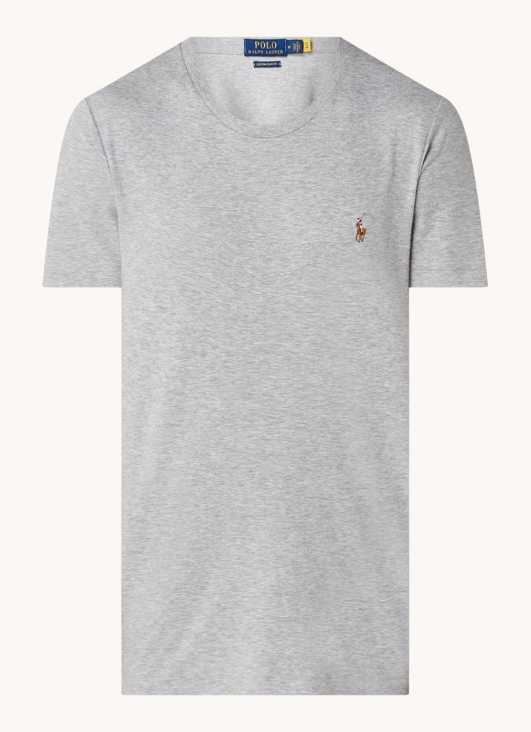Tricou Ralph Lauren făcut la comandă, croială mulată, decolteu rotund.