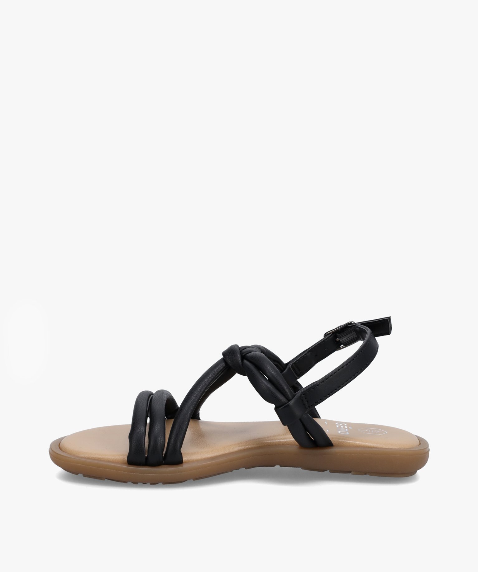 Sandales fille à fines brides rembourrées noir | GEMO