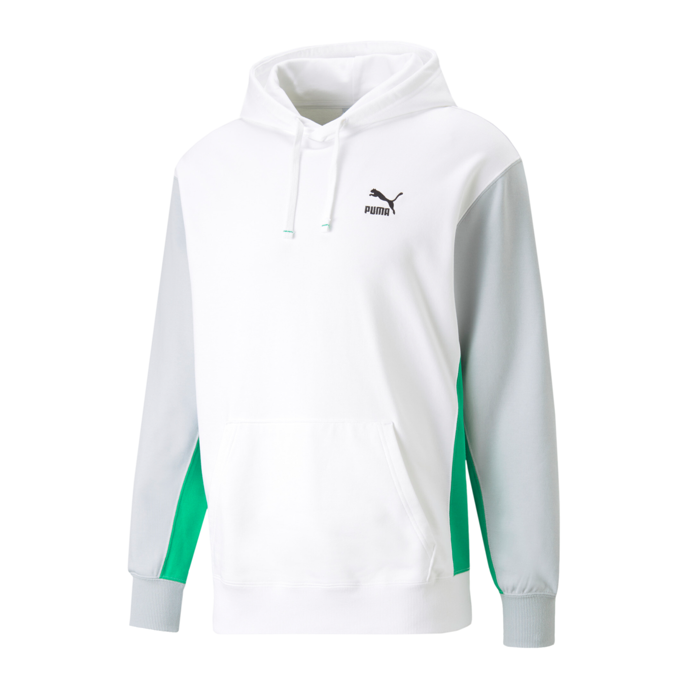 PUMA Classics Block Hoody Weiss Grau F97