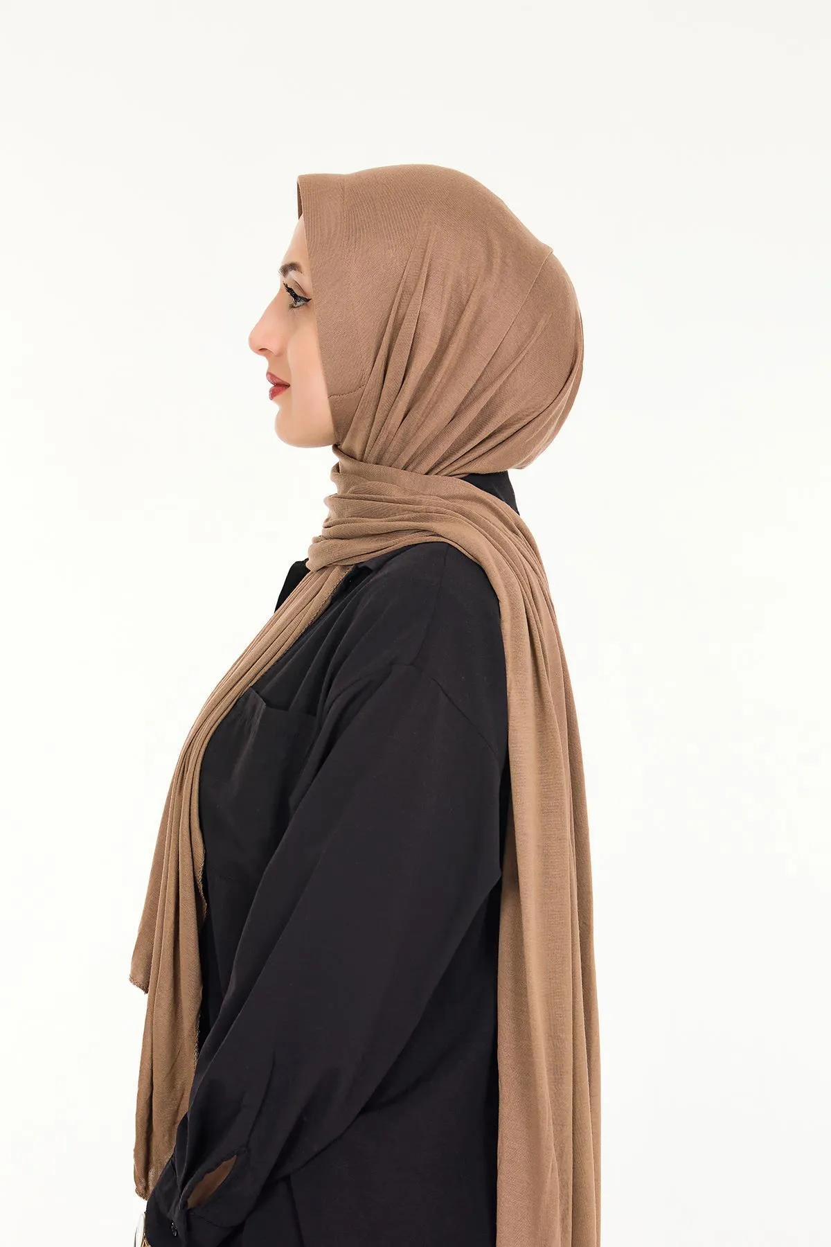 Sensu  Praktischer, aufsteckbarer Hijab-Schal aus gekämmter Baumwolle