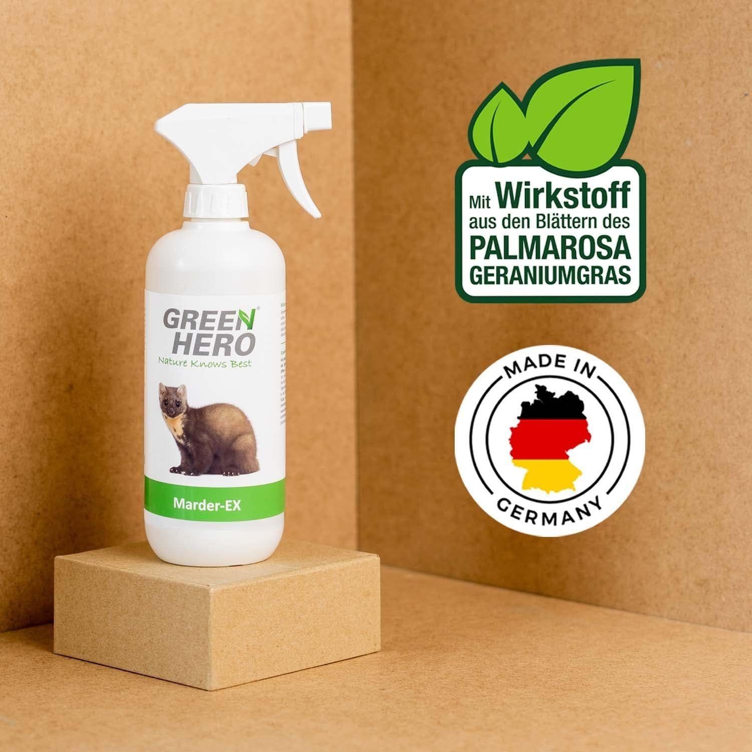 GreenHero Marderspray Marder-EX Marderabwehr, 500 ml
