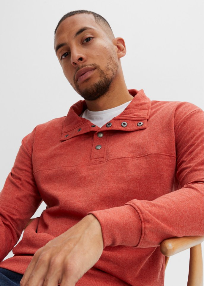 Sweatshirt mit recyceltem Polyester, Loose Fit