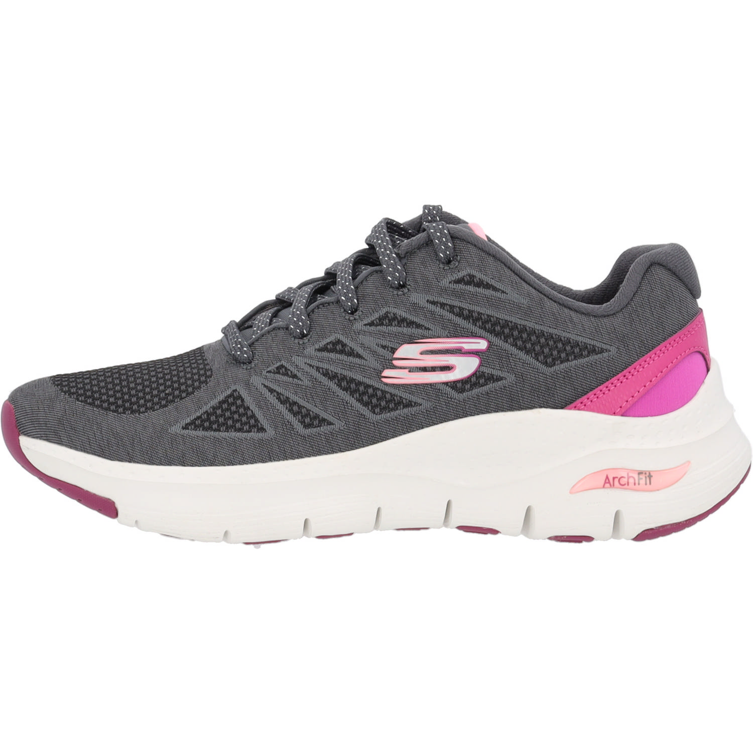 Skechers 149411, Sneakers, Damen, Grau (Charcoal Pink)