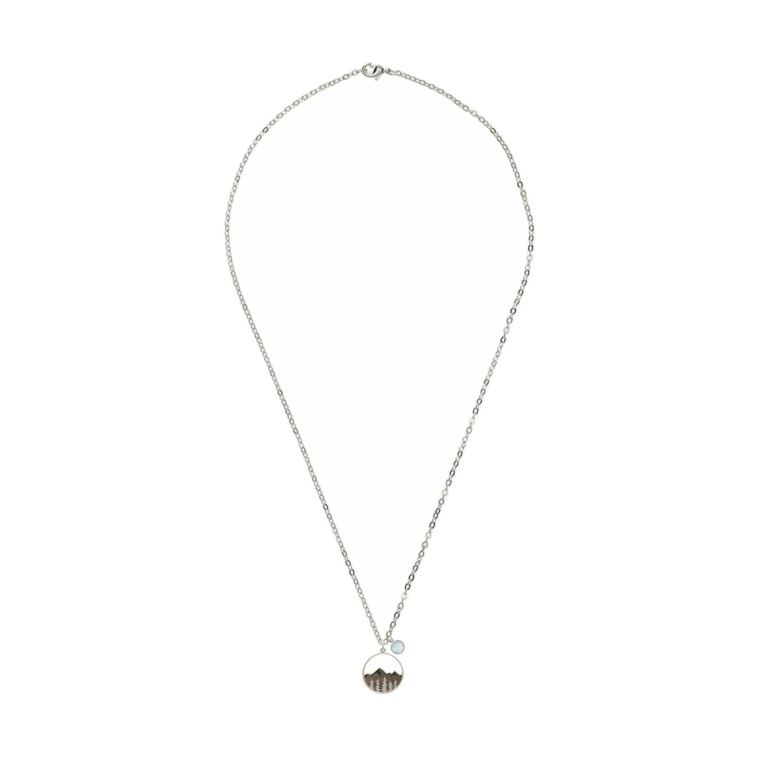Kette mit Anhänger 'Alpin Berge Chalcedon'