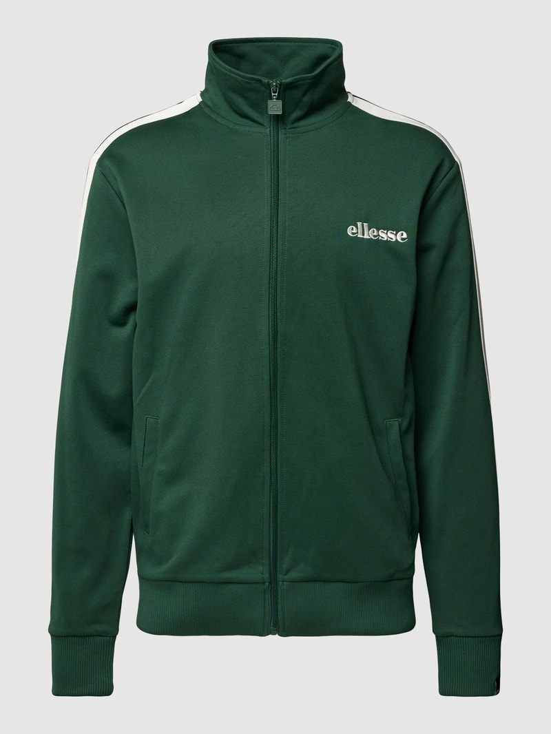 Trainingsjacke mit Eingrifftaschen Modell 'SCHIANVONE' in dunkelgrün
