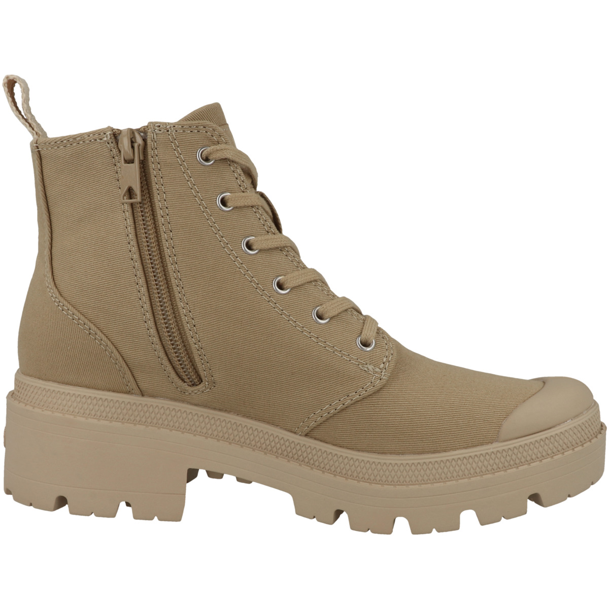Palladium Pallabase Twill Schnürboots beige