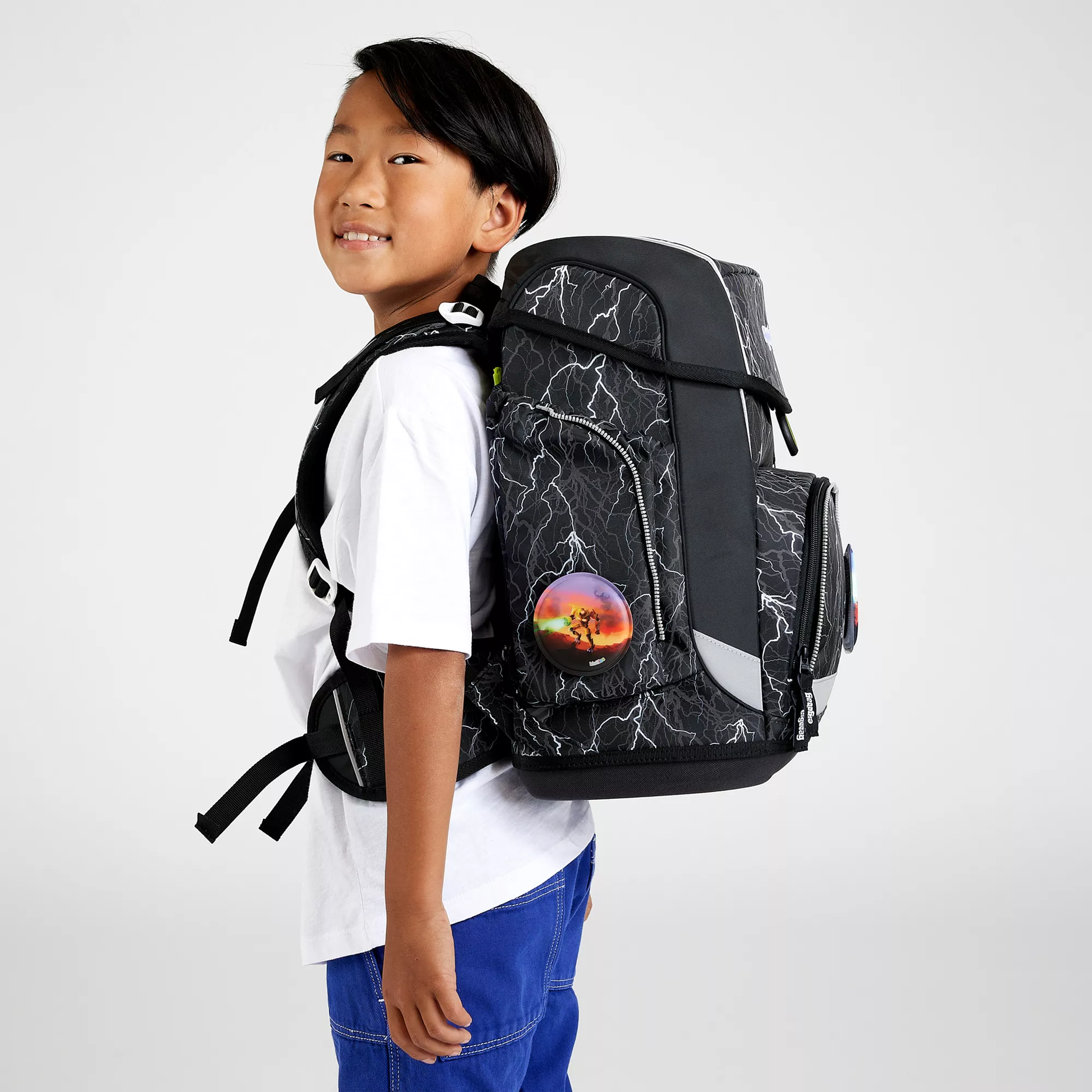 ergobag Schulranzen Set Super Reflektbär
