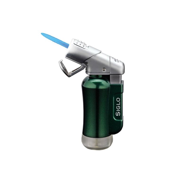 Siglo Mini Torch Lighter Glossy Jaguargrün, Zigarettenanzünder