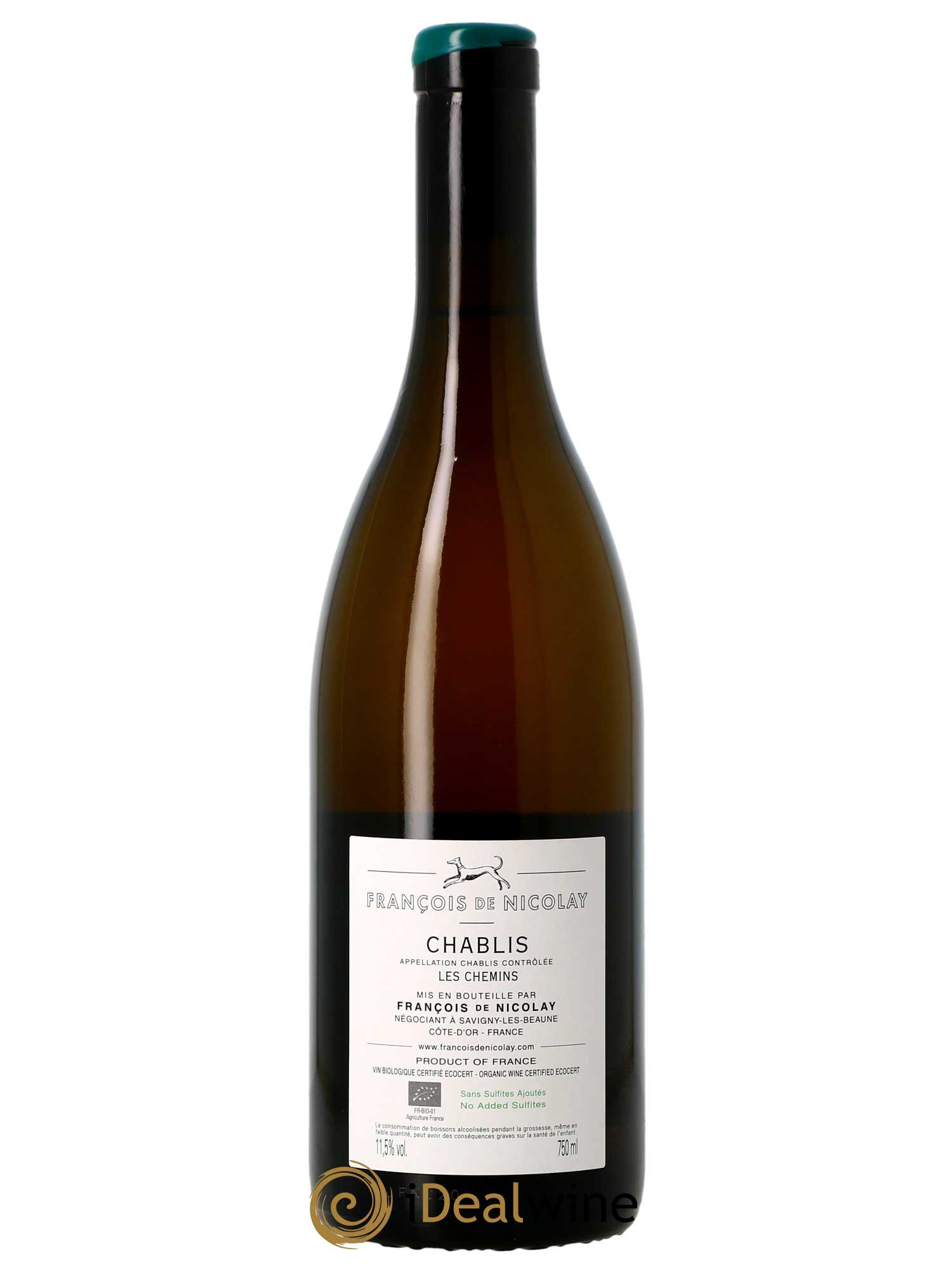 Chablis Les Chemins François de Nicolay  2020 - Lot de 1 Bouteille