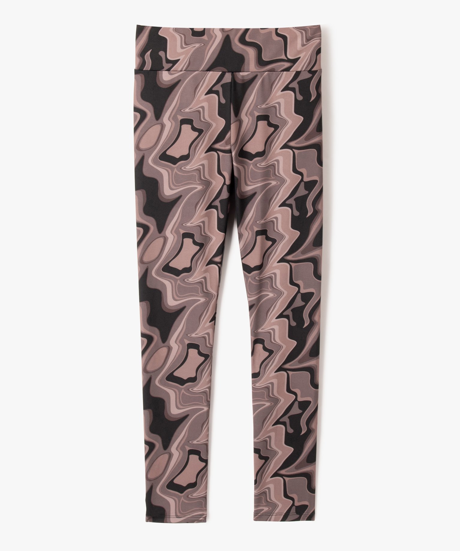Leggings de sport imprimé avec large ceinture fille imprime | GEMO