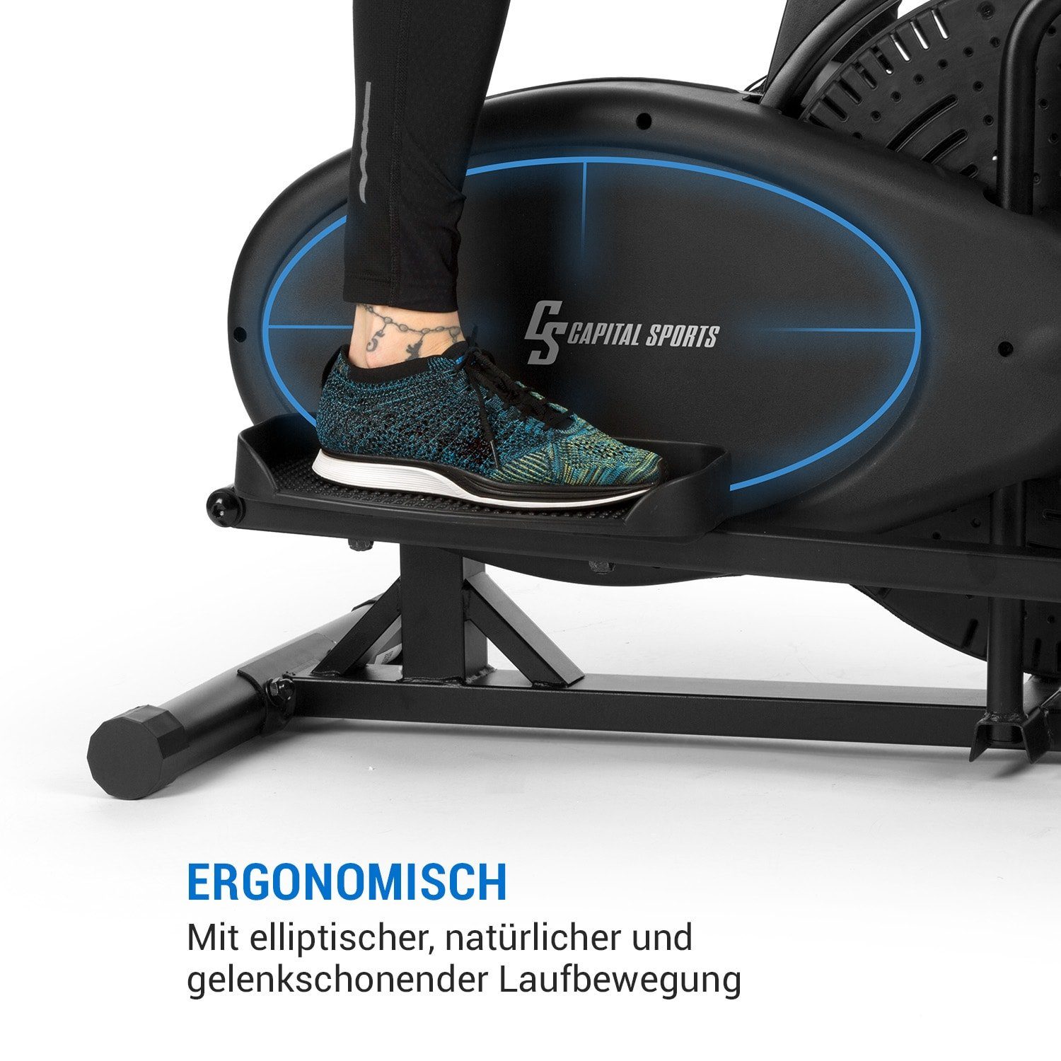 Capital Sports Heimtrainer Orbit (Trainingscomputer mit LCD-Display)