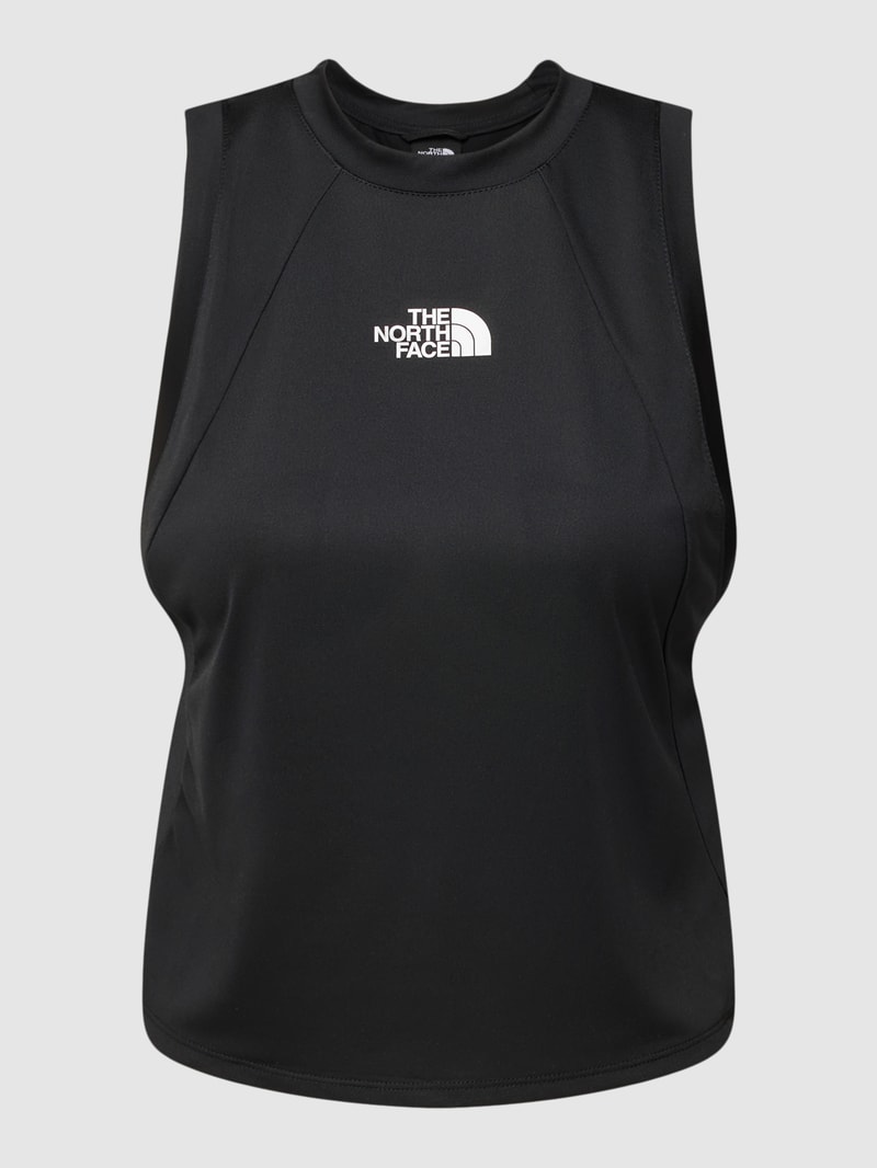 Tanktop in Two-Tone-Machart in schwarz