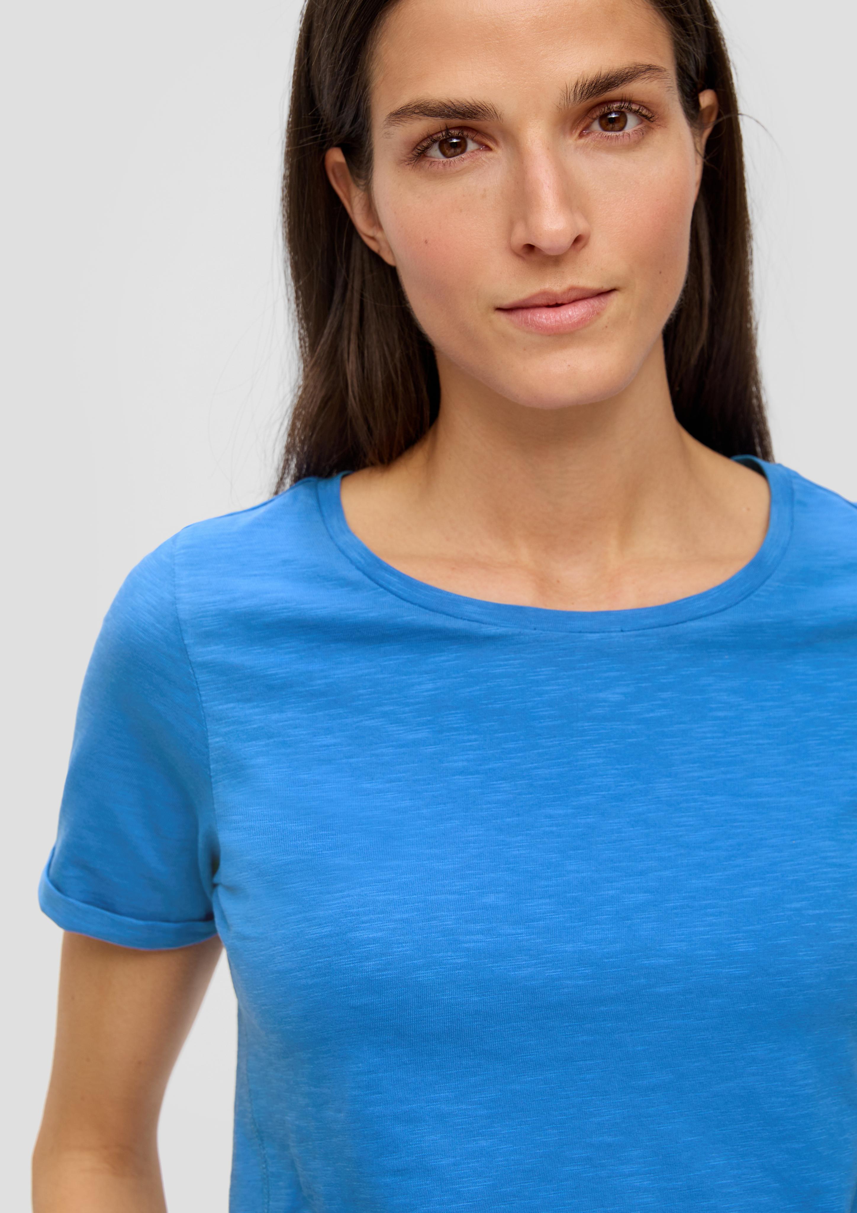 T-Shirt mit Umschlag am Ärmel  2144451-5531