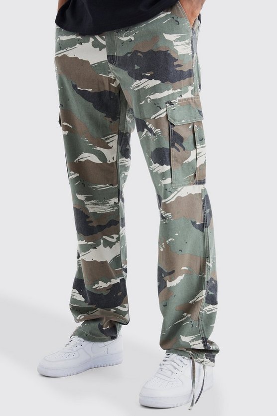 Tall lockere Camouflage Cargo-Hose