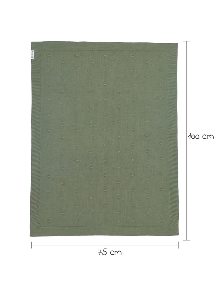 Meyco Kuscheldecke 75 x 100 cm - Mini Knots - in gruen günstig kaufen onesize