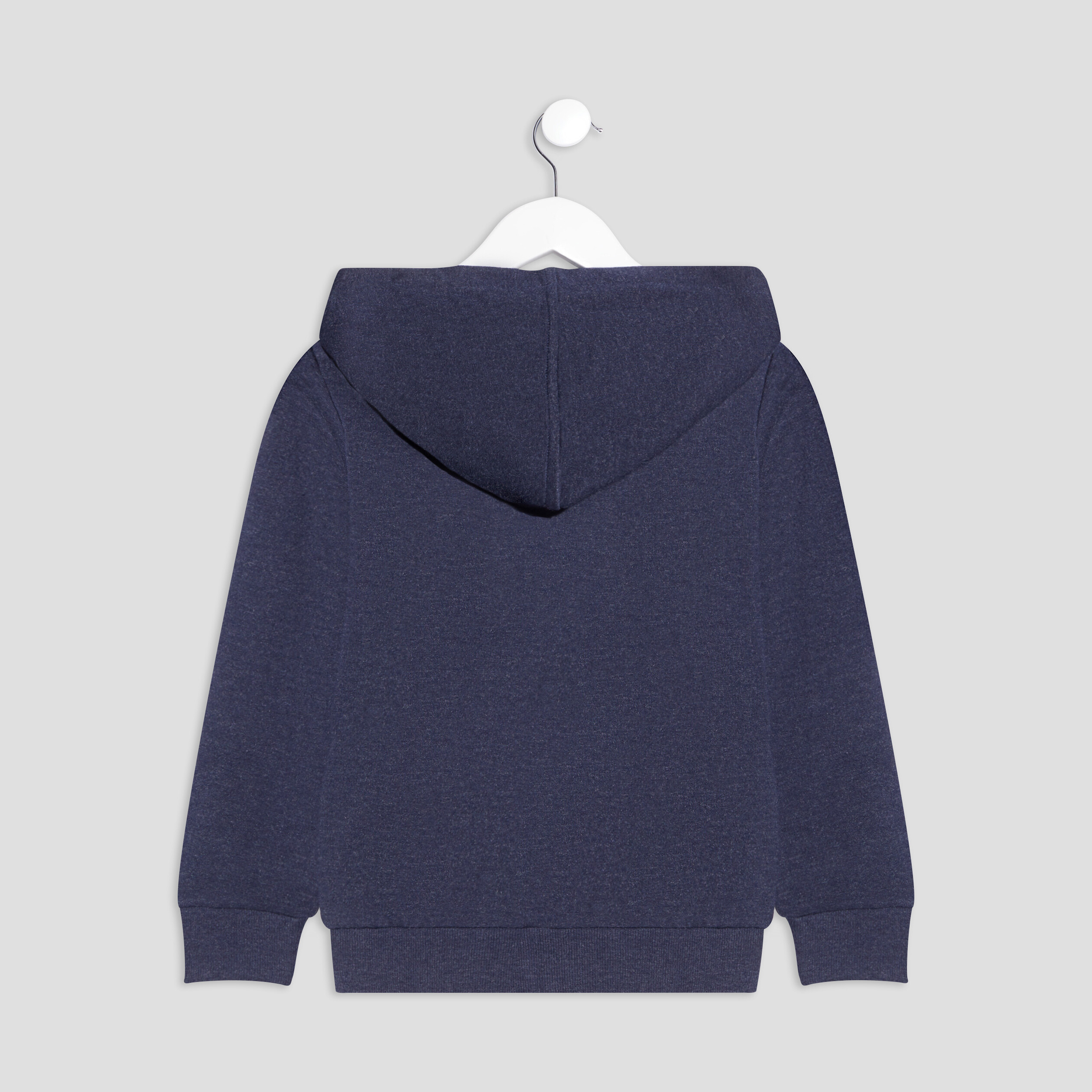 Sweat zippé molletonné à capuche bleu garçon | La Halle
